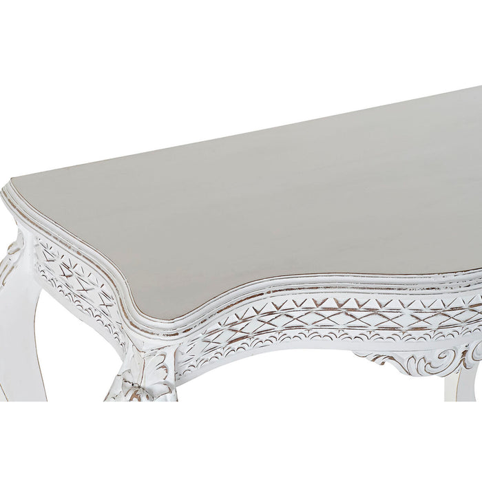 Consolă DKD Home Decor Lemn Alb Lemn de mango (106 x 39 x 77 cm)