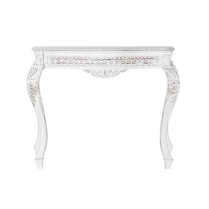 Consolă DKD Home Decor Lemn Alb Lemn de mango (106 x 39 x 77 cm)