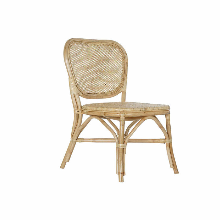 Scaun de Sufragerie DKD Home Decor Multicolor Natural Metal Ratan 52 x 59 x 94 cm