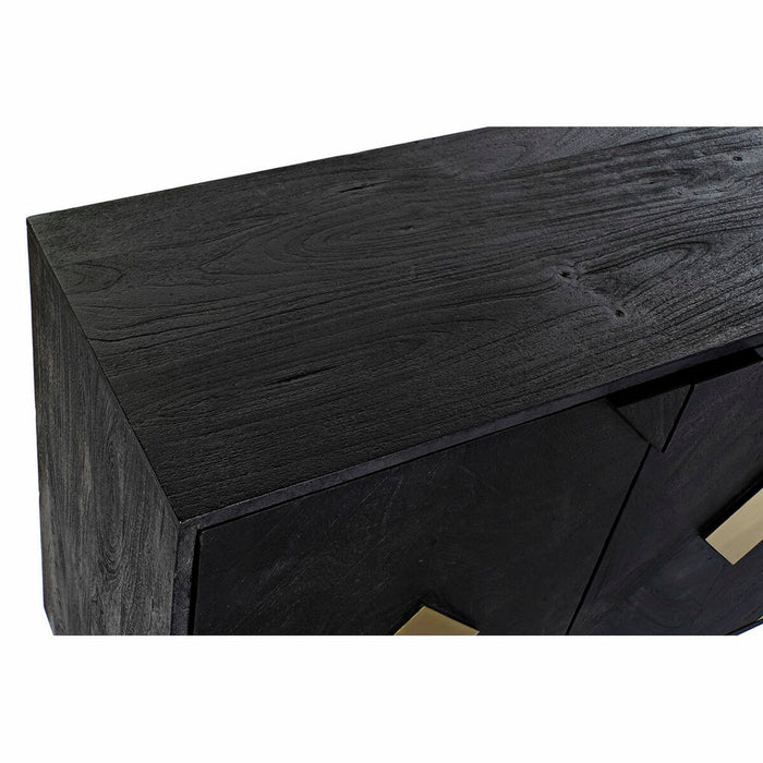 Servantă DKD Home Decor 145 x 42 x 77 cm Negru Auriu* Lemn de mango