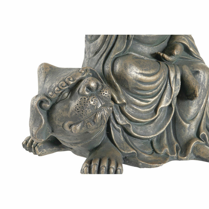 Figură Decorativă DKD Home Decor 38 x 25 x 43 cm Negru Auriu* Buda Gri închis Oriental Modern