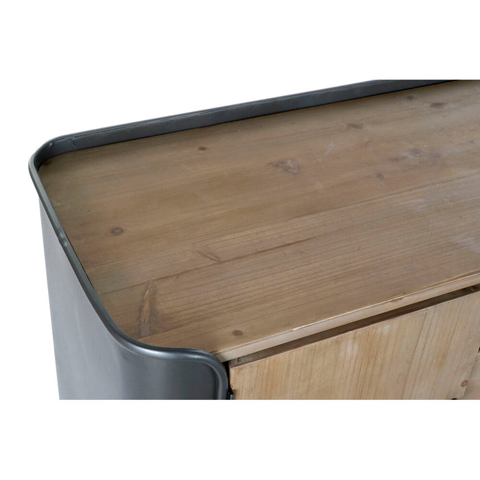 Mobilă TV DKD Home Decor 144 x 47 x 76 cm Natural Gri Metal