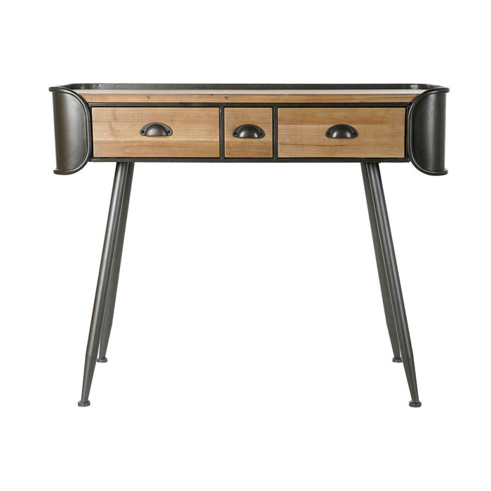 Consolă DKD Home Decor Gri Natural Metal Brad 103 x 38 x 82,5 cm