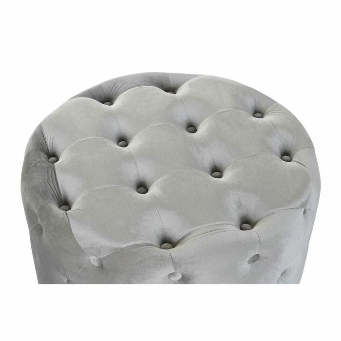 Suport pentru Picioare DKD Home Decor Gri Кадифе Lemn MDF (80 x 80 x 43 cm) (58 x 58 x 37 cm) (2 pcs)