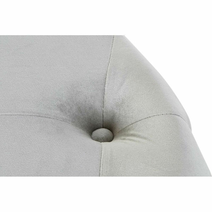 Suport pentru Picioare DKD Home Decor Gri Кадифе Lemn MDF (80 x 80 x 43 cm) (58 x 58 x 37 cm) (2 pcs)