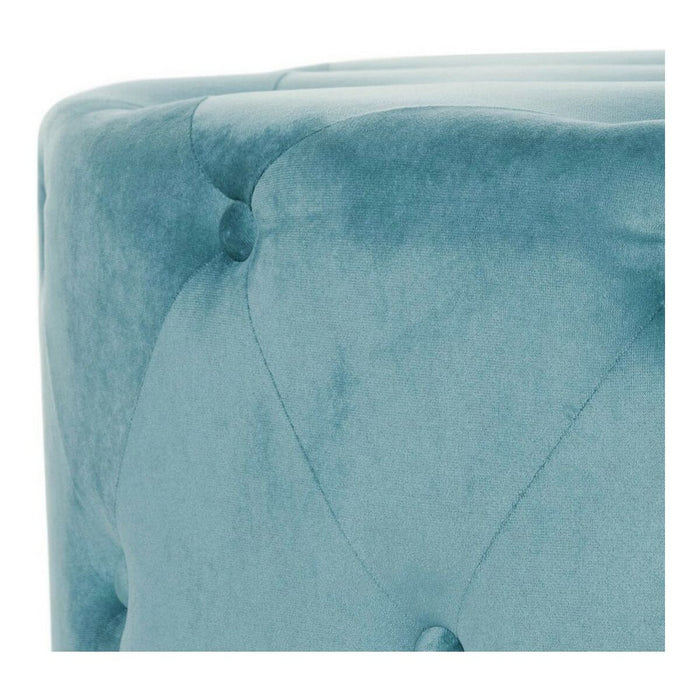 Suport pentru Picioare DKD Home Decor Albastru Modern Velvet Lemn MDF (2 pcs)