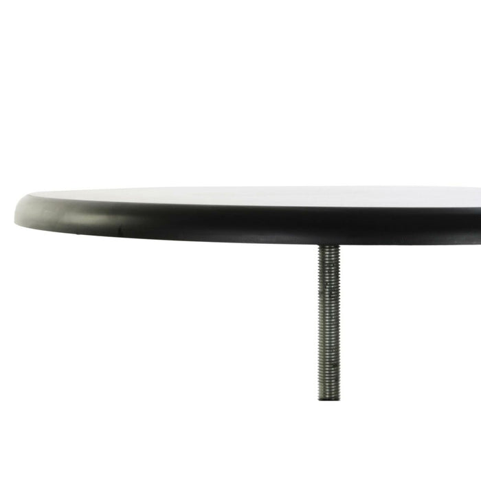 Masa laterală DKD Home Decor 8424001831456 60 x 60 x 105 cm Natural Negru Metal Lemn