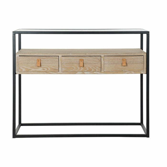 Consolă DKD Home Decor Negru Lemn Metal (100 x 38 x 80 cm)