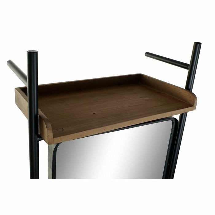 Oglindă independentă DKD Home Decor Negru Natural 58 x 30 x 191 cm Dreptunghiular