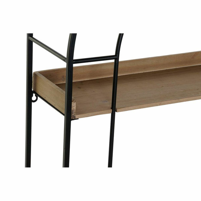 Raft DKD Home Decor Natural Negru Metal Lemn 3 Rafturi (60 x 18 x 107 cm)