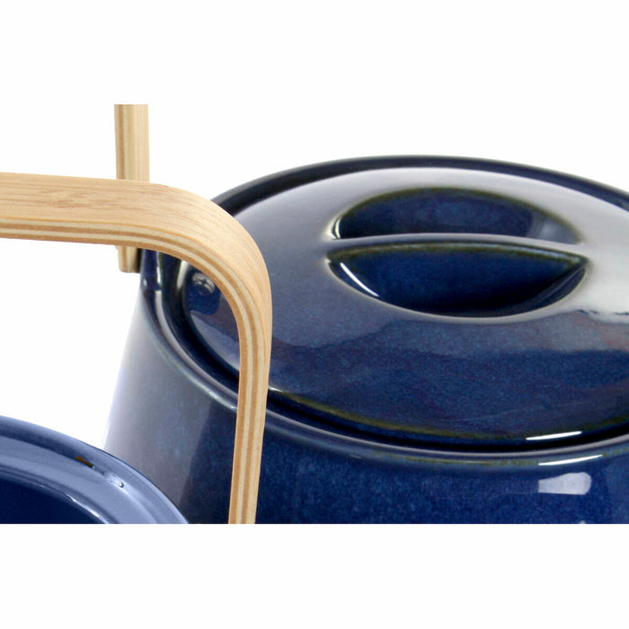 Ceainic DKD Home Decor 21 x 17 x 10 cm Porțelan Albastru 1 L