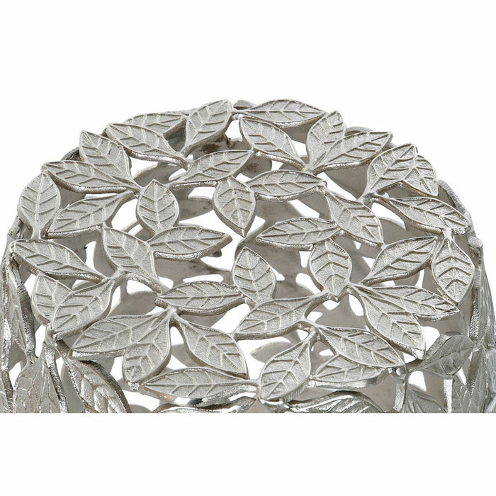 Masa laterală DKD Home Decor Aluminiu Frunze (40 x 40 x 45 cm)