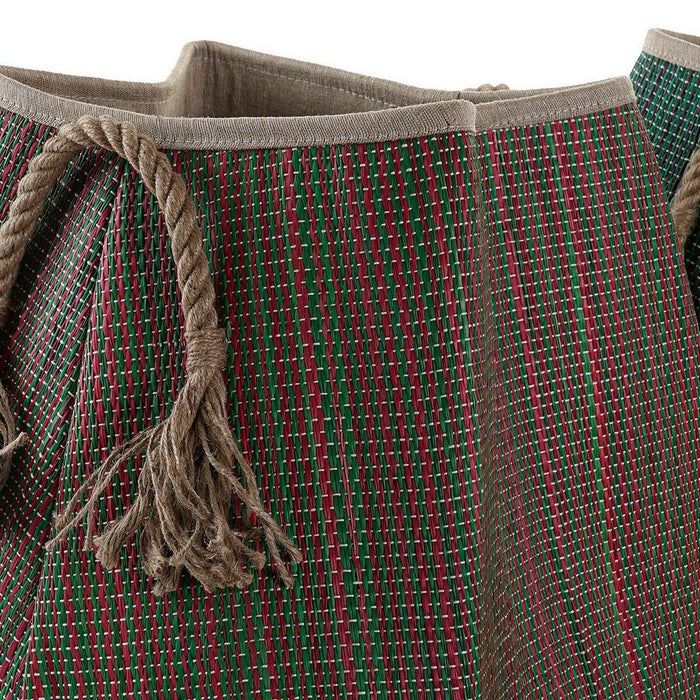 Coș DKD Home Decor 8424001834440 Roșu Maro Verde Fibră naturală 40 x 40 x 38 cm Boho (2 Unități)