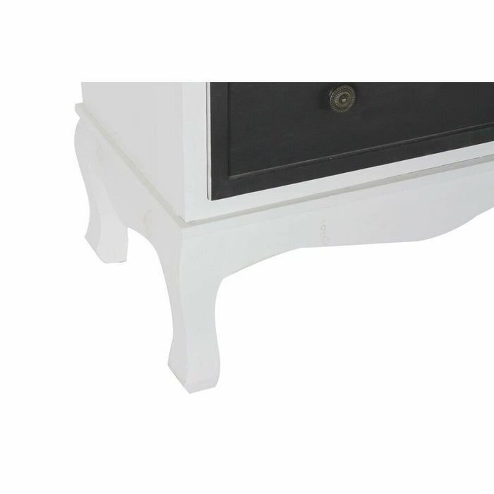 Servantă DKD Home Decor 103 x 36 x 83 cm Geam Negru Lemn Alb Galben Albastru celest