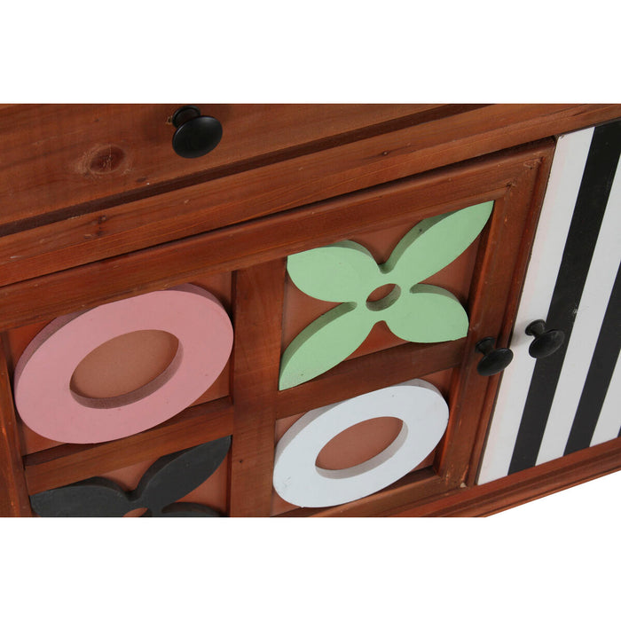 Dulap cu Sertare DKD Home Decor Maro Multicolor Lemn Lemn MDF Modern 90 x 40 x 104 cm
