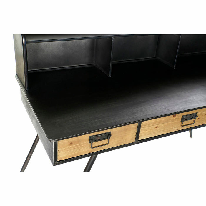 Birou DKD Home Decor S3023220 Negru Metal Lemn MDF (135 x 60 x 102 cm)