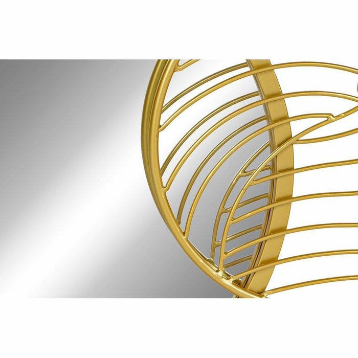 Oglindă de perete DKD Home Decor Oglindă Auriu* Metal (87 x 3 x 54 cm)