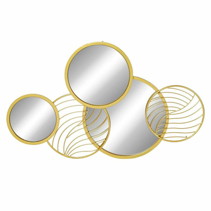 Oglindă de perete DKD Home Decor Oglindă Auriu* Metal (87 x 3 x 54 cm)