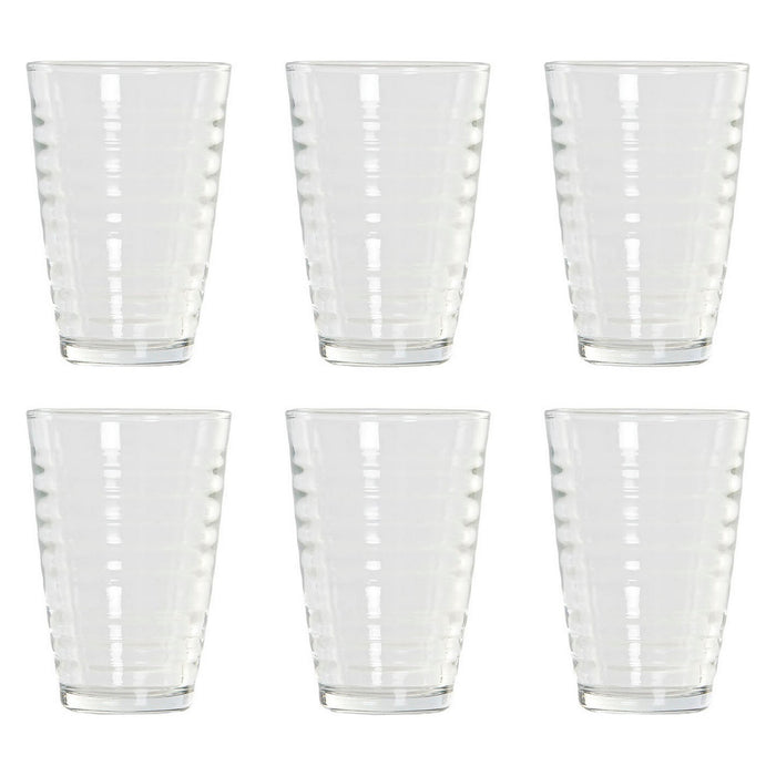 Set de pahare DKD Home Decor 8424001836048 Transparent Geam 300 ml (6 pcs)