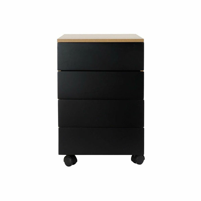 Dulap cu Sertare DKD Home Decor Negru Lemn Maro MDF (45 x 40 x 62 cm)