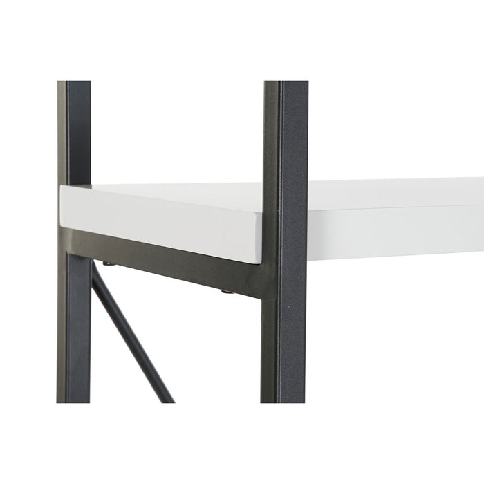 Raft DKD Home Decor Negru Metal Alb 4 Rafturi Lemn MDF (110 x 30 x 150 cm)