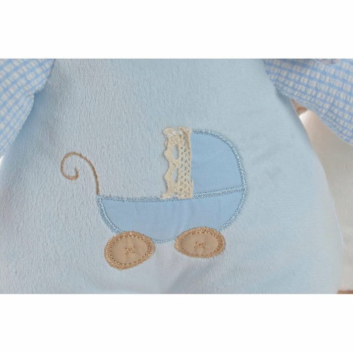 Urs de Pluș DKD Home Decor Bej Roz Albastru celest Roz deschis Metal Muzical Infantil Urs 30 x 40 cm 16 x 12 x 30 cm (3 Piese)