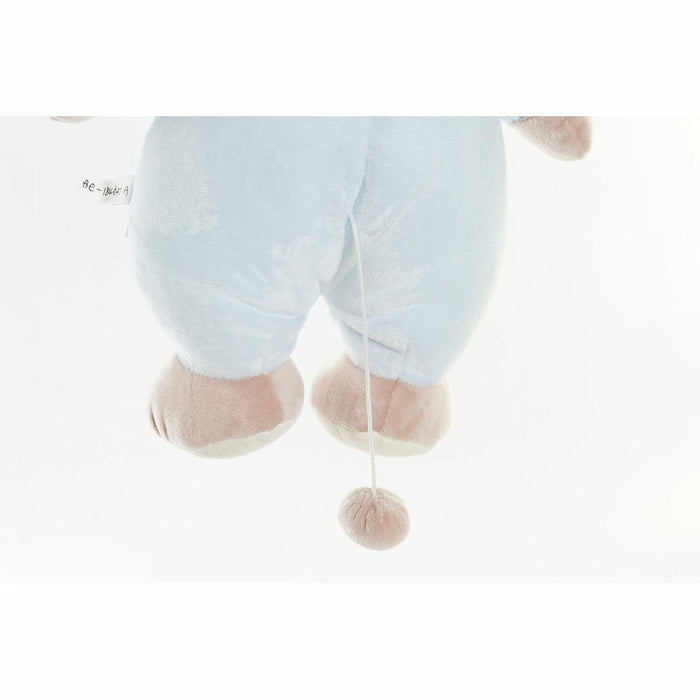 Urs de Pluș DKD Home Decor Bej Roz Albastru celest Roz deschis Metal Muzical Infantil Urs 30 x 40 cm 16 x 12 x 30 cm (3 Piese)