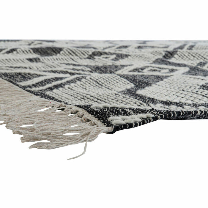 Covor DKD Home Decor Alb Negru Bumbac (160 x 230 x 1 cm)