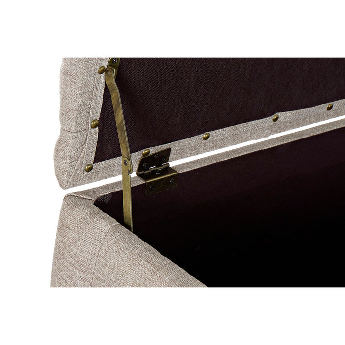 Banchetă DKD Home Decor   Negru Bej Metal 103 x 42 x 52 cm (2 Unități)