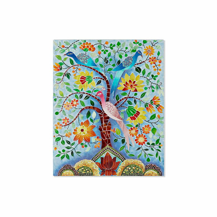 Pânză DKD Home Decor Multicolor Copac 80 x 4 x 100 cm (1 Unități)
