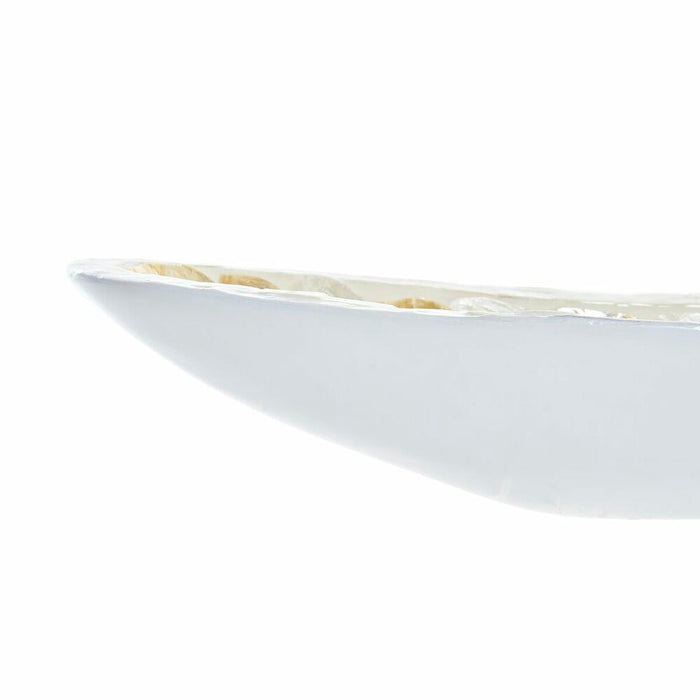 Decorațiune pentru Centrul Mesei DKD Home Decor 50 x 16 x 8 cm Mozaic Natural Alb Maro Deschis Boho