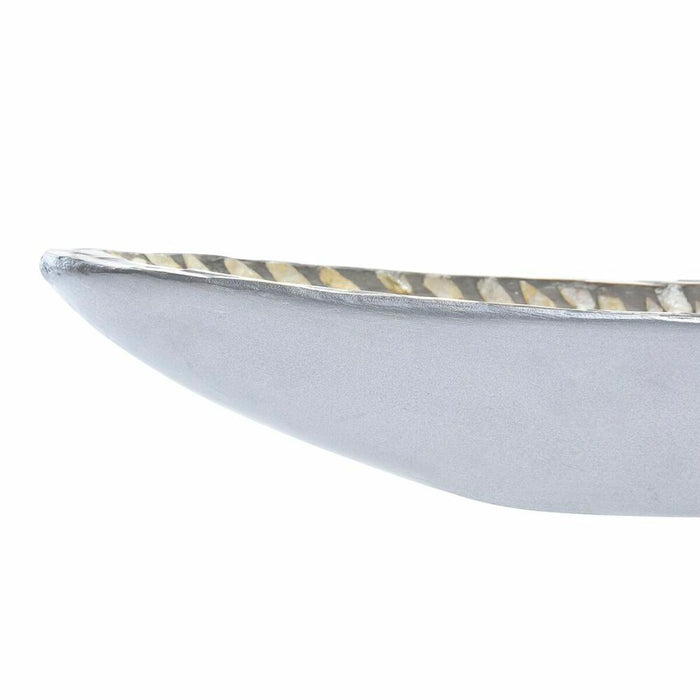 Decorațiune pentru Centrul Mesei DKD Home Decor 50 x 16 x 8 cm Mozaic Natural Argintiu Gri Boho