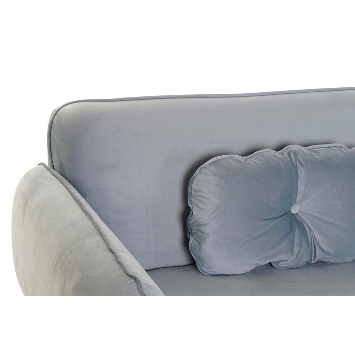 Canapea DKD Home Decor 200 x 85 x 80 cm Metal Кадифе Albastru celest Plastic Modern