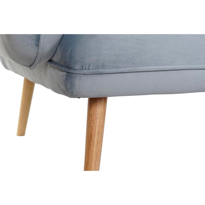 Canapea DKD Home Decor 200 x 85 x 80 cm Metal Кадифе Albastru celest Plastic Modern