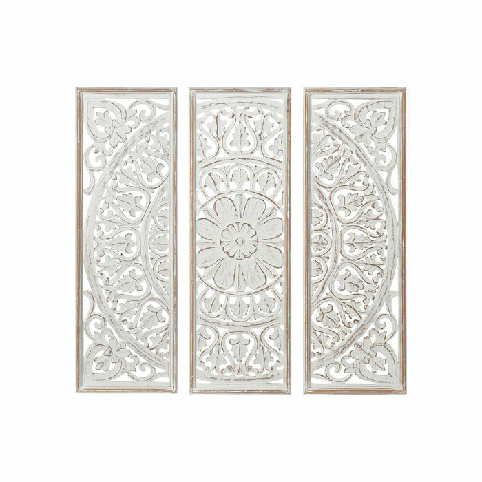 Decorațiune de Perete DKD Home Decor Mandala Lemn MDF (120.5 x 2 x 121.5 cm)