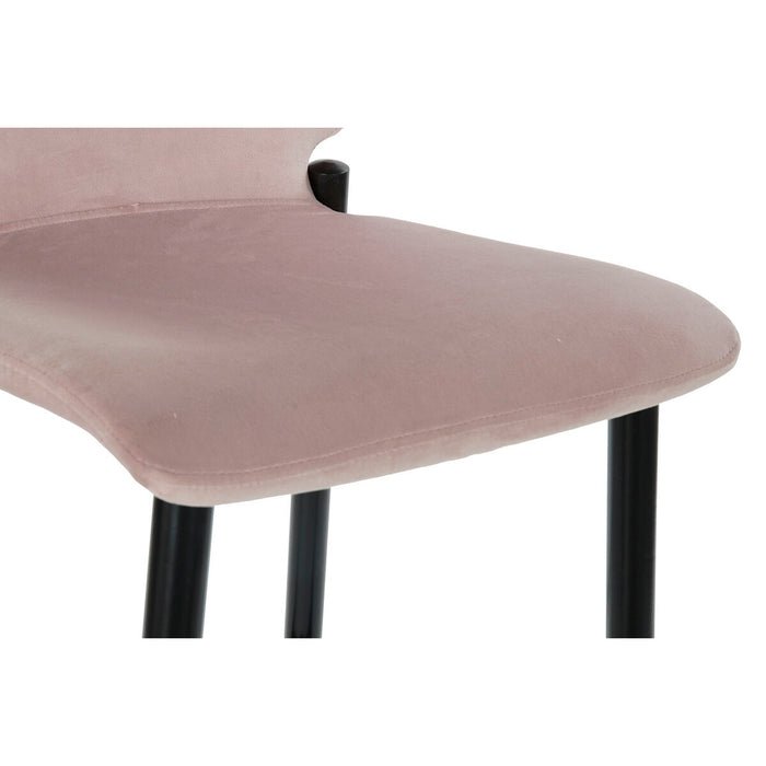 Taburet DKD Home Decor Negru Roz Metal Plastic 43,5 x 52 x 109 cm