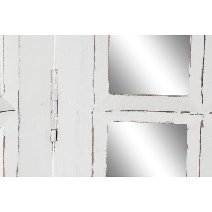 Paravan pliant DKD Home Decor Lemn de mango Oglindă (112 x 2 x 183 cm)