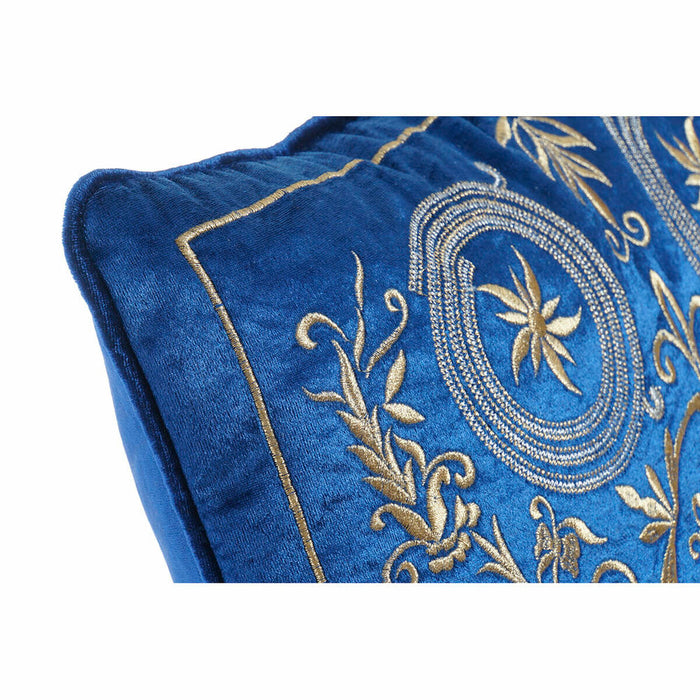 Pernă DKD Home Decor 8424001850341 Albastru Auriu* 45 x 10 x 45 cm