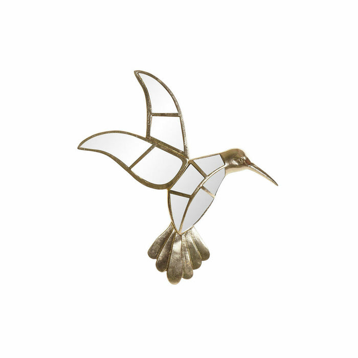 Decorațiune de Perete DKD Home Decor Multicolor Auriu* Pasăre 39,5 x 5,5 x 29,5 cm