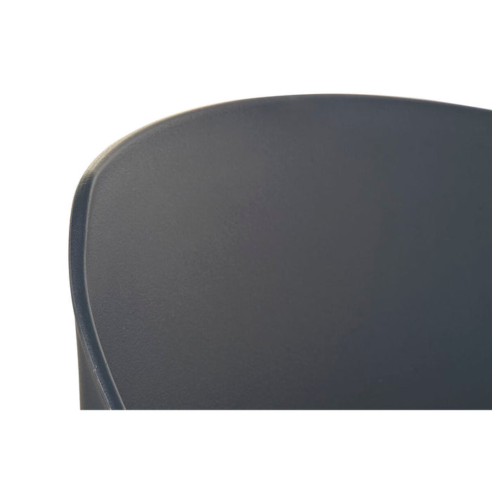 Scaun DKD Home Decor Albastru Negru Bleumarin 56 x 53 x 81 cm 56 x 51 x 81,5 cm