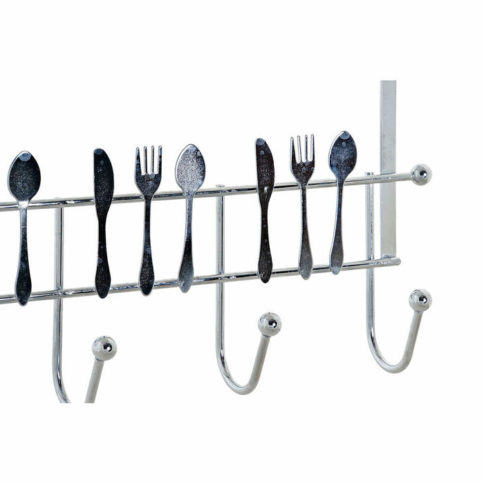 Cuier pentru uși DKD Home Decor Argintiu Metal Plastic 34 x 17 x 9 cm