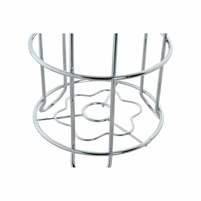 Suport pentru Role de Hârtie Igienică DKD Home Decor Argintiu Metal Plastic Cromat 16 x 15 x 16 cm