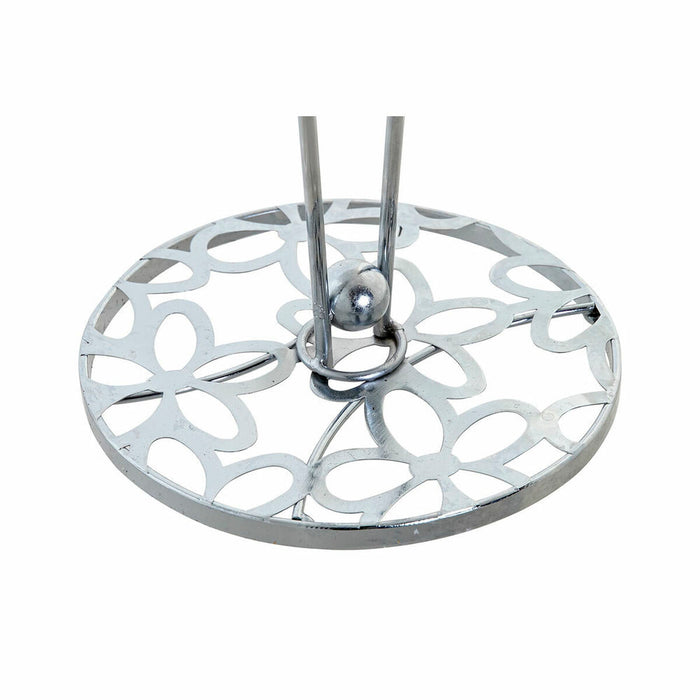 Suport pentru Role de Hârtie de Bucătărie DKD Home Decor Argintiu Metal Plastic 14 x 14 x 29 cm