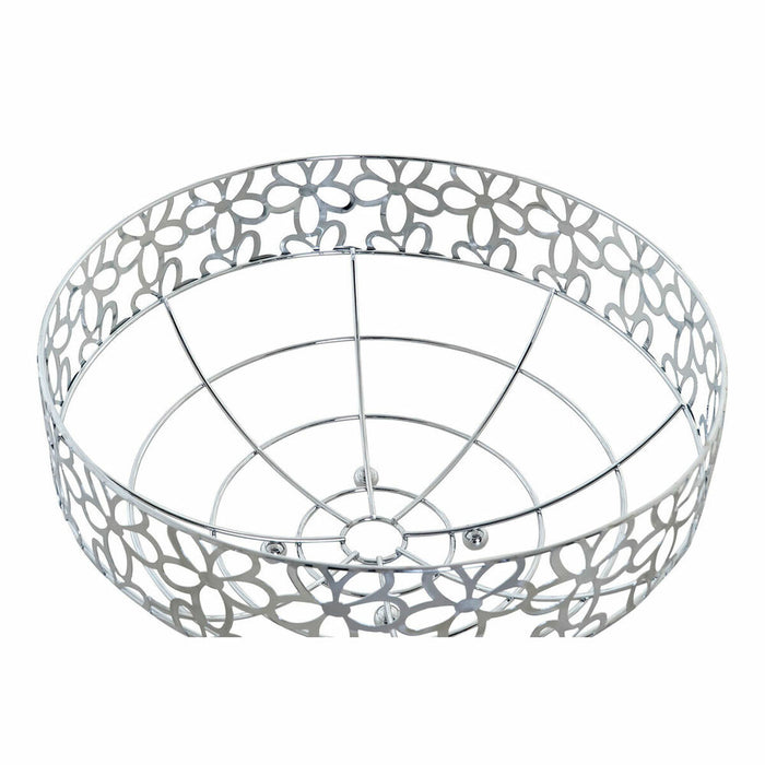 Fructieră DKD Home Decor Argintiu Metal Plastic 28 x 28 x 13,5 cm