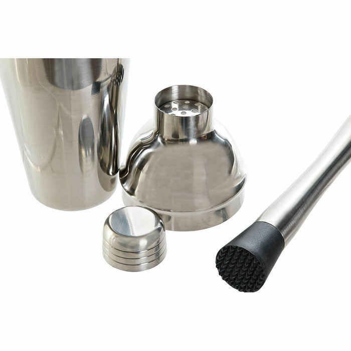 Set Pentru Cocktail DKD Home Decor Bambus Oțel inoxidabil (9 pcs) (9 x 9 x 25 cm) (750 ml)