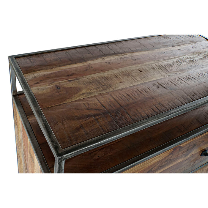 Comodă DKD Home Decor Maro Metal Salcâm Lemn Reciclat 80 x 40 x 105 cm