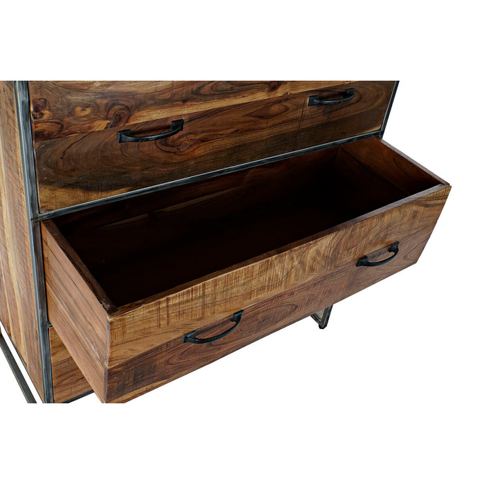 Comodă DKD Home Decor Maro Metal Salcâm Lemn Reciclat 80 x 40 x 105 cm