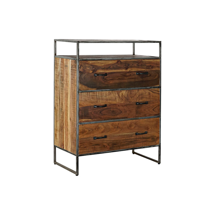 Comodă DKD Home Decor Maro Metal Salcâm Lemn Reciclat 80 x 40 x 105 cm