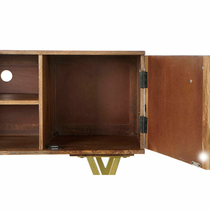 Mobilă TV DKD Home Decor Metal Lemn de mango (125 x 62,5 x 40 cm)