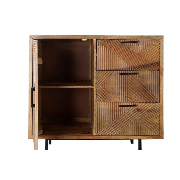 Servantă DKD Home Decor Natural Metal Lemn de mango (90 x 40 x 87 cm)